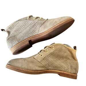 Very Volatile Borabora suede lace-up ankle boots sand Women’s size 8 Bootie Boho